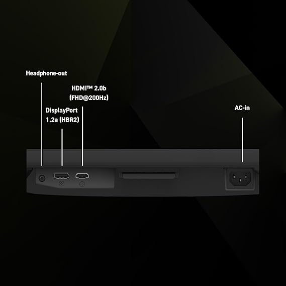 msi MAG 242F 24-inch 1920 x 1080 (FHD) Gaming Monitor, 200Hz, Adaptive Sync, HDMI, DisplayPort, VESA Mountable, Tilt, Height Adjustable, Speaker, 0.5ms, Black